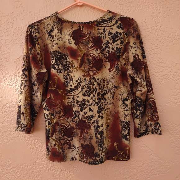 Women Cardicci 3/4" Long Sleeves Medium Size - Picture 6 of 11